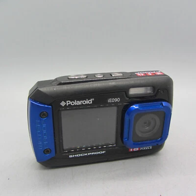 Polaroid Digital Camera iE090 18.0MP Underwater Selfie Screen Blue Tested - Image 1 of 4