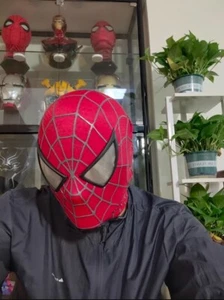 Handmade 1:1 Spiderman Tobey Maguire Hood Mask 3D Headwear Adult Wearable Mask - Picture 1 of 14