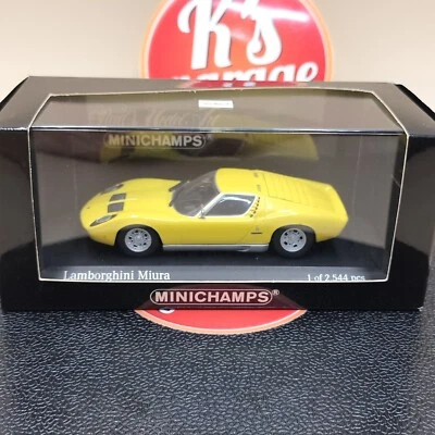 MINICHAMPS 1/43 Lamborghini Miura 1966 Yellow Giallo Diecast model 430103005 - Image 1 of 4