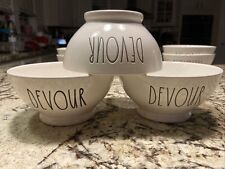 Rea Dunn Bowl DEVOUR By Magenta Very Clean MINT SET OF 3