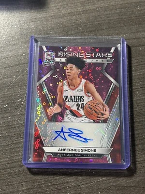 #/25 Anfernee Simons 2018-19 Panini Spectra Rising Stars Pink Signatures Auto A6 - Image 1 of 2