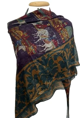 S9# Salvatore Ferragamo Mantón Multicolor Seda/Poliamida 53/51 pulgadas  Foto 1 de 4