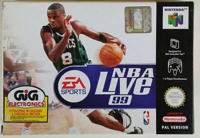 NBA LIVE 99 GIG NEW NINTENDO 64 PAL SPORT BASKETBALL BASKET VIDEOGAME N64 N 64 - Immagine 1 di 4