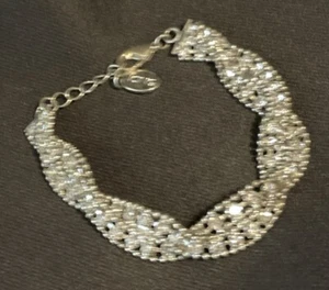 ICING Brand Bracelet Multiple Strand Crystal Rhinestones Estate - Picture 1 of 5