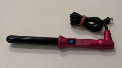 Nume Pink Curling Wand Tourmaline Curler Hair Styling Iron HB025u Salon 1.25” - Image 1 of 4