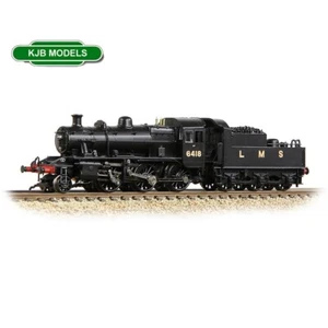 N Gauge Farish 372-627A LMS Ivatt 2MT 6418 LMS Black Loco - Picture 1 of 6