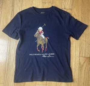 Polo Ralph Lauren Boys Medium (10-12) Short Sleeve Polo Shirt Blue - Picture 1 of 4