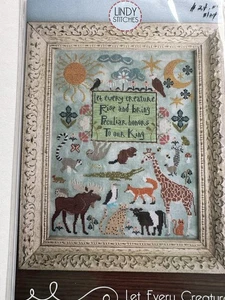 Lindy Stitches “Let Every Creature” Cross Stitch Chart Only; New- Animals - Picture 1 of 5