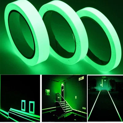 Glow In The Dark Sticky Tape Sticker Roll Luminous Self Adhesive Safety Film - Image 1 of 4