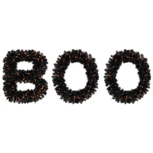 Northlight Lighted Letter "Boo" Outdoor Halloween Sign - 18" - Orange Lights - Picture 1 of 7