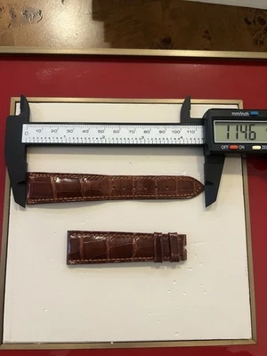 Patek Philippe 21mm x 16mm Golden Brown Leather Watch Strap - Image 1 of 4