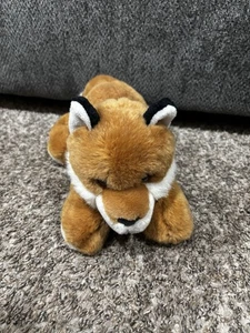 A&A Orange Fox Laying Plush Realistic Stuffed Animal Toy Lovey - Picture 1 of 11
