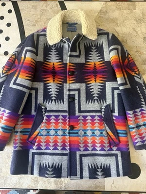 Vintage Men's Pendleton Beaver State Harding Print  Wool blend  Coat Jacket 42 - Image 1 of 4
