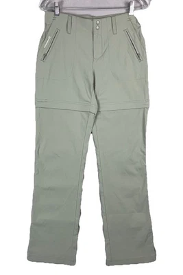 Merrell Mujer 28 Pantalones Convertibles Cremallera Rendimiento Exterior Nylon Verde Salvia Foto 1 de 4
