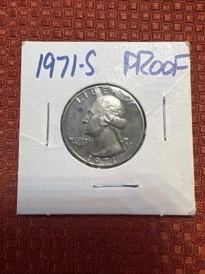 1971 S Proof USA Washington Quarter, Fantastic Condition - Image 1 of 4