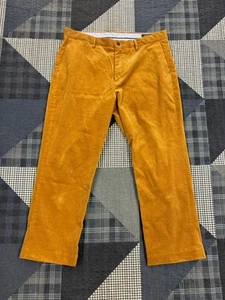 VTG 2000s Skater Cali Polo Ralph Lauren Corduroy Pants Gold Brown Mens W36 X L30 - Picture 1 of 7