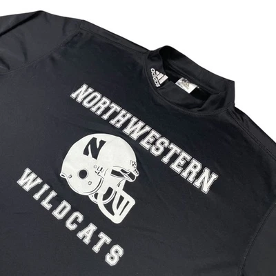 Northwestern Wildcats x Adidas Team Issued Performance L/S T-Shirt Black • Large - Image 1 of 4