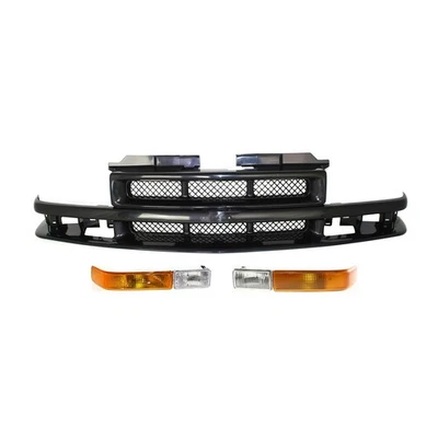 Grille Assembly Kit For 1998-2004 Chevrolet S10 Left and Right 3pc - Image 1 of 4