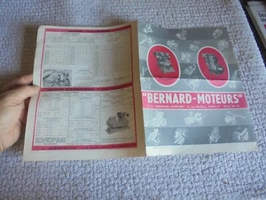Ancien Catalogue Dépliant MoteurS Fixe BERNARD MOTEUR - Imagen 1 de 2