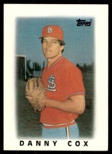 1986 Topps Major League Leaders Minis Danny Cox Baseball Cards #61