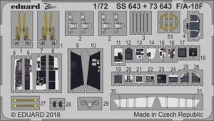MDD-BOEING F/A-18F 18 F SUPER HORNET 1/72 EDUARD SS643 FOTOINCISIONI PER ACADEMY - Picture 1 of 1