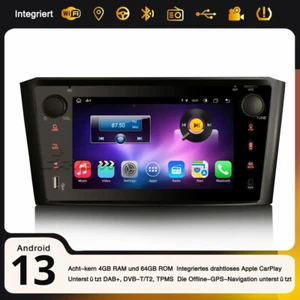 Radio de coche 64 GB Navi Android 14 DAB+ CarPlay BT5.0 WiFi 8 núcleos TOYOTA AVENSIS T25 - Imagen 1 de 22