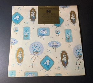 VTG Wrapping Paper Gift Wrap Norcross New in Package Wedding Corsage 2 Sheets - Picture 1 of 4