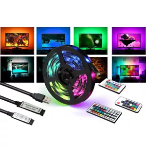 4X LED Stripe Stripe 5M RGB Strip RGB Colorful Waterproof IP65 12V SMD 5050 - Picture 1 of 12