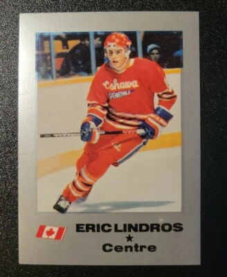 Eric Lindros 1989-90 Oshawa Generals  Promo /7000 VERY RARE (Limited French) - Image 1 of 4