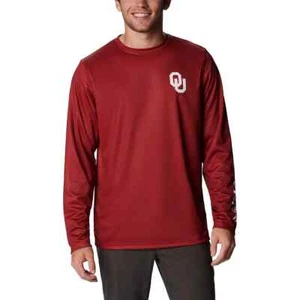 COLUMBIA Men's NCAA Terminal Shot L/S Top NWT Oklahoma Sooners SIZE: LARGE - Picture 1 of 10