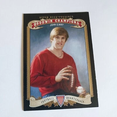 2012 Upper Deck Goodwin Champions Baseball Card John Elway #35 - Image 1 of 2