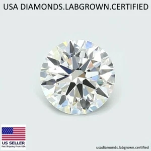 1.00 Carat Loose Lab Grown Diamond G Color VS2 Clarity CERTIFIED - Picture 1 of 5
