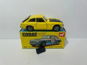 Corgi Toys 345 MGB GT Competition, Boxed, Original, Vintage, Rare, 1960's - Picture 1 of 18