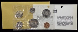 1969 CANADA - SET UFFICIALE PROOF LIKE (6) con VOYAGEUR $1 DOLLAR - RCM PKG con certificato di autenticità - Foto 1 di 8