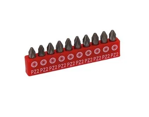 10 brocas eléctricas de destornillador Pz2 POZidriv - cromo vanadio 25 mm de largo - Imagen 1 de 2