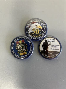 Vietnam War Buttons Three Different Ones - Picture 1 of 6