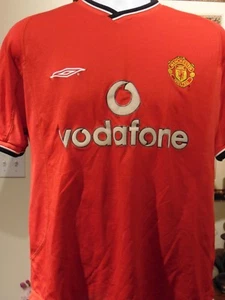 Camiseta deportiva de fútbol grande del Manchester United F.C de Vodafone - Imagen 1 de 3