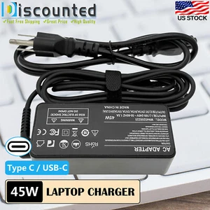 AC Adapter for ASUS Chromebook C523N C523NA-DH02 45W USB-C Charger Power Cord - Picture 1 of 9