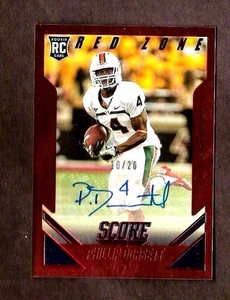 Phillip DORSETT (Colts) 2015 Panini Score Fútbol Zona Roja RC sp AUTO#'d 10/20 - Imagen 1 de 1