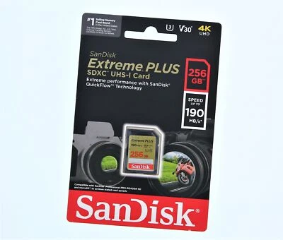 SanDisk Extreme Plus SDXC UHS-I Card (256GB) - Image 1 of 2