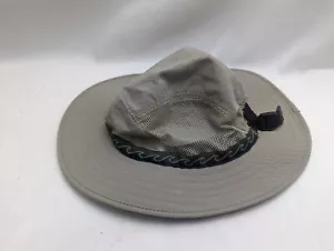 REI Safari Fischerhut khaki grün Herren breite Krempe belüftet verstellbarer Riemen - Bild 1 von 4