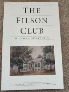 The Filson Club History Quarterly Vol 74 SUMMER 2000 Number 3 & DAILY SHIPPING! - Foto 1 di 3