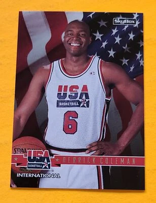 1994 SkyBox USA #37 Derrick Coleman - Image 1 of 2