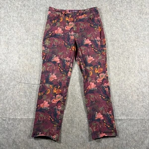 Pantalone donna Gloria Vanderbilt taglia 10 Amanda floreale classico jeans conici casual - Foto 1 di 9
