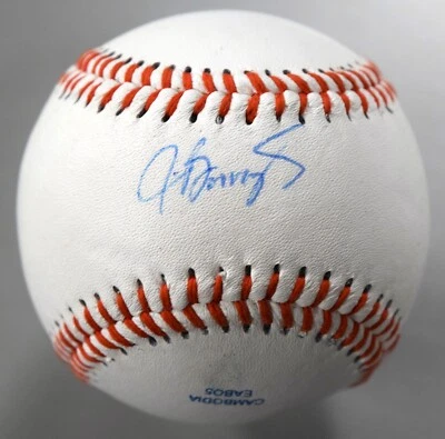 Бейсбольный мяч с автографом Джеффа Берроуза JSA T20864 - Изображение 1 из 3