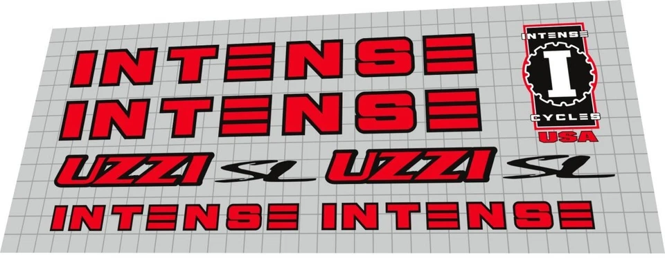 Intense Uzzi 1996 frame decal - Bild 1 von 1
