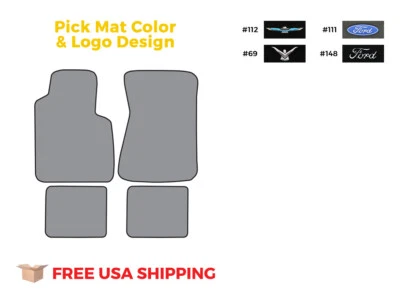 FITS 1958-1963 Ford Thunderbird Floor Mat 4pc Loop - Imagem 1 de 4