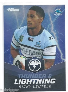 2015 NRL Traders Thunder & Lightning (TL 22 / 32 ) Ricky LEUTELE Sharks - Picture 1 of 1