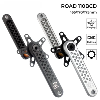 Grave Road Bike Crankset Hollow Crank Chainring 110BCD Spider for 11/12 Speed - Image 1 of 4