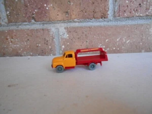 Brekina HO Scale Opel Blitz Flat Bed Truck Yellow/Red #13902 - Picture 1 of 5